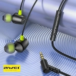 Awei L5 In-ear Handsfree Magnetic Adsorption με Βύσμα 3.5mm Μαύρο