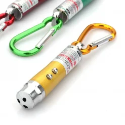 3-in-1 UV Light + Red Laser + LED White Flashlight Keychain κίτρινο