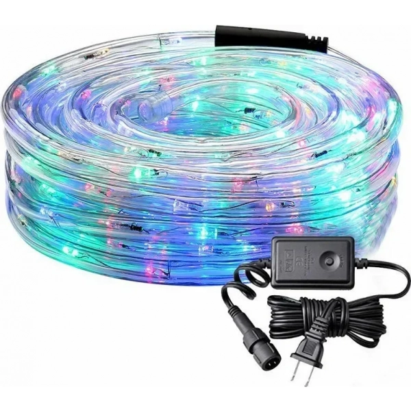 Χριστουγεννιάτικος Φωτοσωλήνας Led 20m RGB με 8 Προγράμματα Φωτισμού