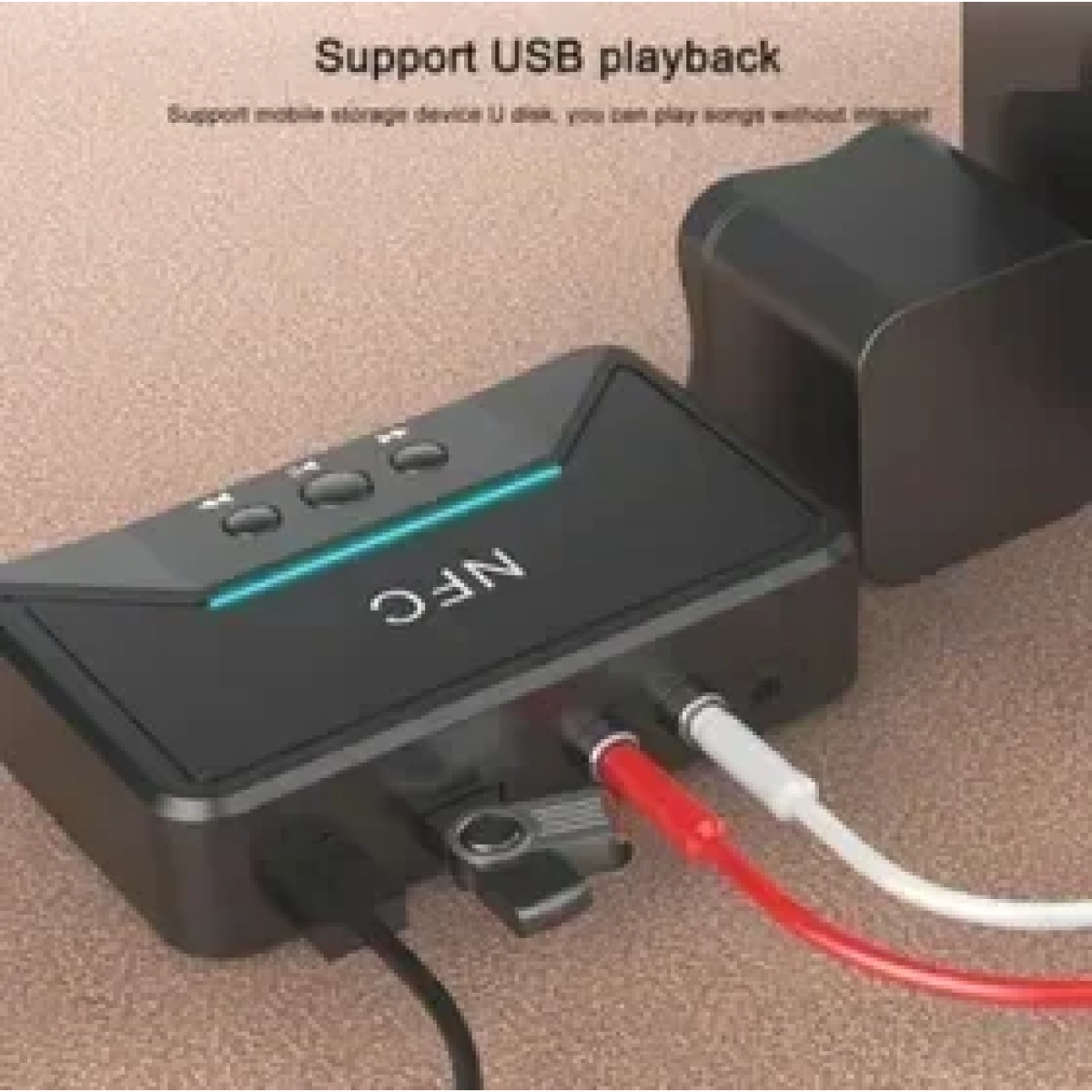 Ασύρματος Αναμεταδότης Ήχου Bluetooth/NFC Andowl (J) Q-T92 – Μαύρο
