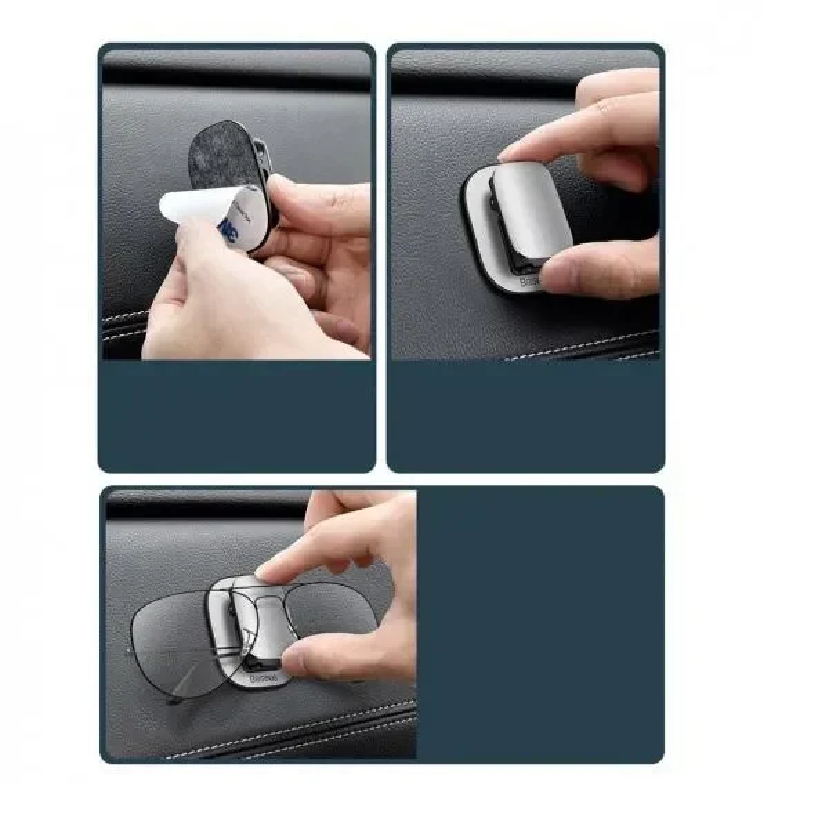 Baseus Platinum Vehicle Eyewear Clip Black Βάση Στήριξης Γυαλιών