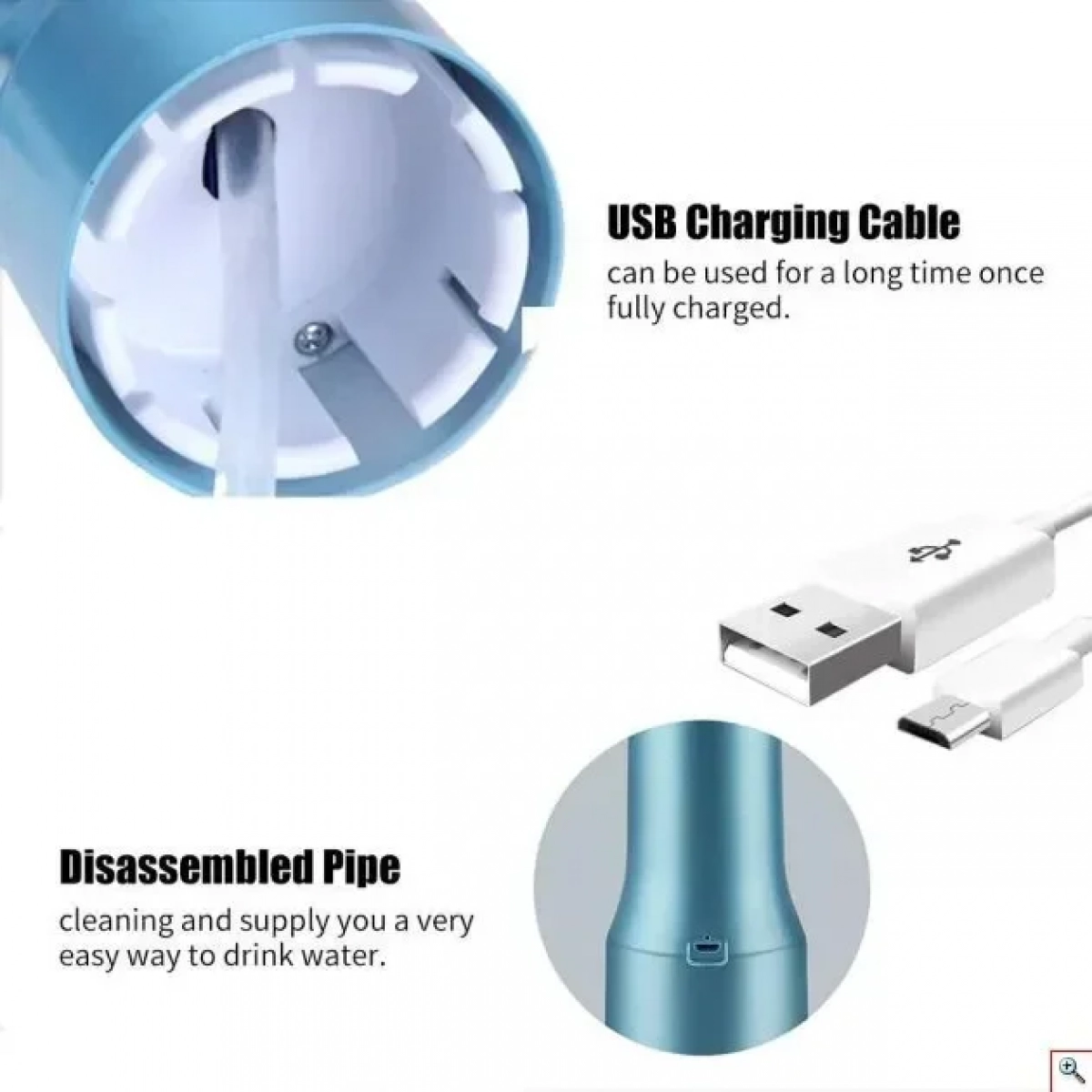 Αυτόματη USB Επαναφορτιζόμενη Ηλεκτρική Αντλία Αφής για Δοχεία Νερού - Touch Electric Water Pump - Image 2
