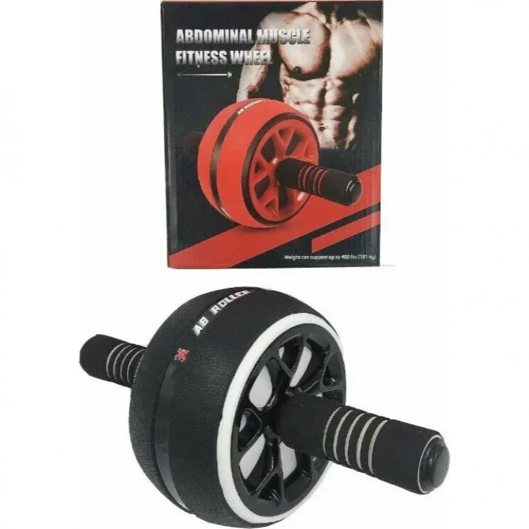 Abdominal Muscle Fitness Ρόδα Κοιλιακών Μαύρο/ Λευκό 