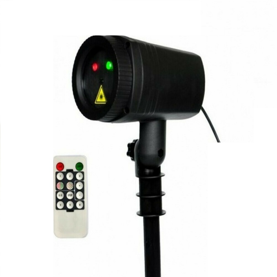 Αδιάβροχος Ip44 Projector Lsz Νυχτερινός Χριστουγεννιάτικος Φωτισμός Με Κόκκινα Και Πράσινα Laser / Moving Garden Laser Light Waterproof (Oem)