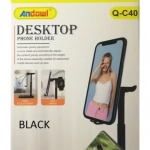 Andowl Q-C40 Βάση Γραφείου για Κινητό-Μαύρο - Image 2