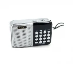 CMiK MK-140 Φορητό Ραδιόφωνο Επαναφορτιζόμενο με USB Ασημί