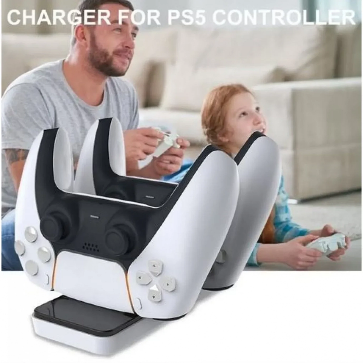 Διπλή Βάση Φόρτισης Χειριστηρίων PS5 - Dobe P5 Charging Dock