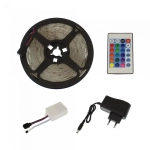 Ταινία LED RGB 5m με Τροφοδοτικό και Τηλεχειριστήριο SMD3528 12V FOYU