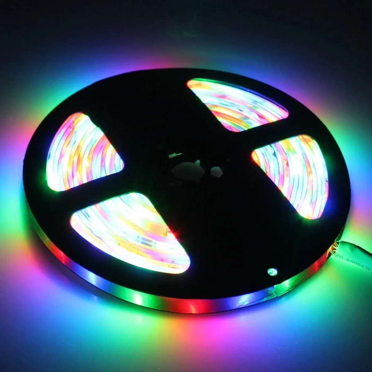 Ταινία LED RGB 5m με Τροφοδοτικό και Τηλεχειριστήριο SMD3528 12V FOYU