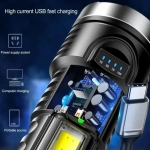 Επαναφορτιζόμενος φακός USB Led BL-822
