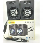 Andowl Q-YX31 Ηχεία Υπολογιστή 2.0 με Ισχύ 6W σε Μαύρο Χρώμα