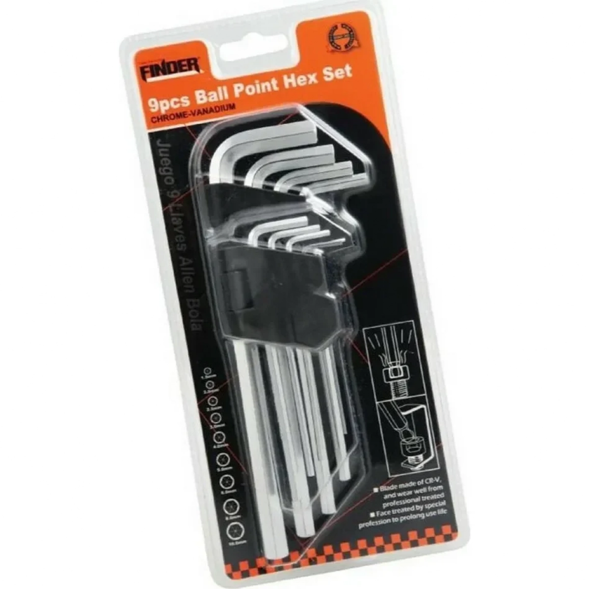 Finder Σετ κλειδιά τύπου Torx - Extra Long 9τμχ
