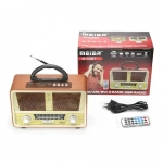 ΦΟΡΗΤΟ ΗΧΕΙΟ ΤΥΠΟΥ MINI SD VINTAGE STYLE ΜΕ ΡΑΔΙΟΦΩΝΟ AM FM M112BT Dark Brown - Photo4