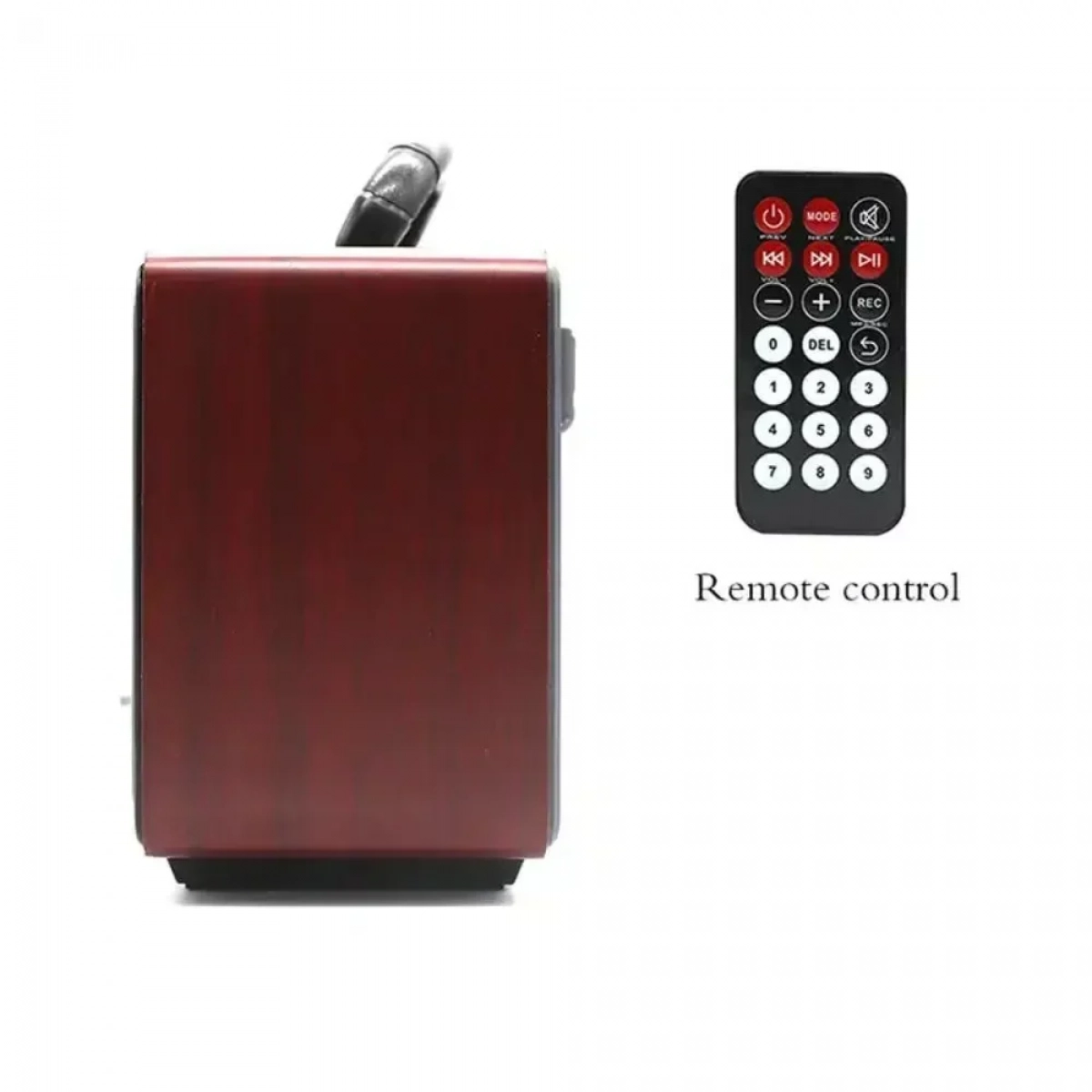 ΦΟΡΗΤΟ ΗΧΕΙΟ ΤΥΠΟΥ MINI SD VINTAGE STYLE ΜΕ ΡΑΔΙΟΦΩΝΟ AM FM M112BT Dark Brown - Photo5