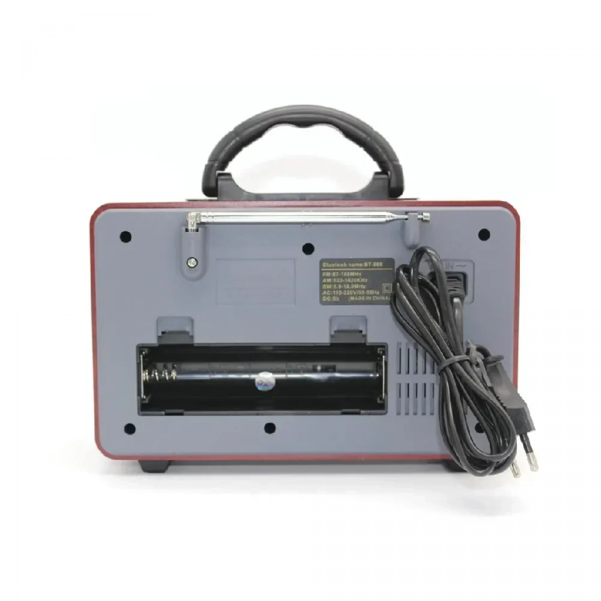 ΦΟΡΗΤΟ ΗΧΕΙΟ ΤΥΠΟΥ MINI SD VINTAGE STYLE ΜΕ ΡΑΔΙΟΦΩΝΟ AM FM M112BT Dark Brown