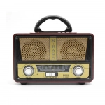 ΦΟΡΗΤΟ ΗΧΕΙΟ ΤΥΠΟΥ MINI SD VINTAGE STYLE ΜΕ ΡΑΔΙΟΦΩΝΟ AM FM M112BT Dark Brown