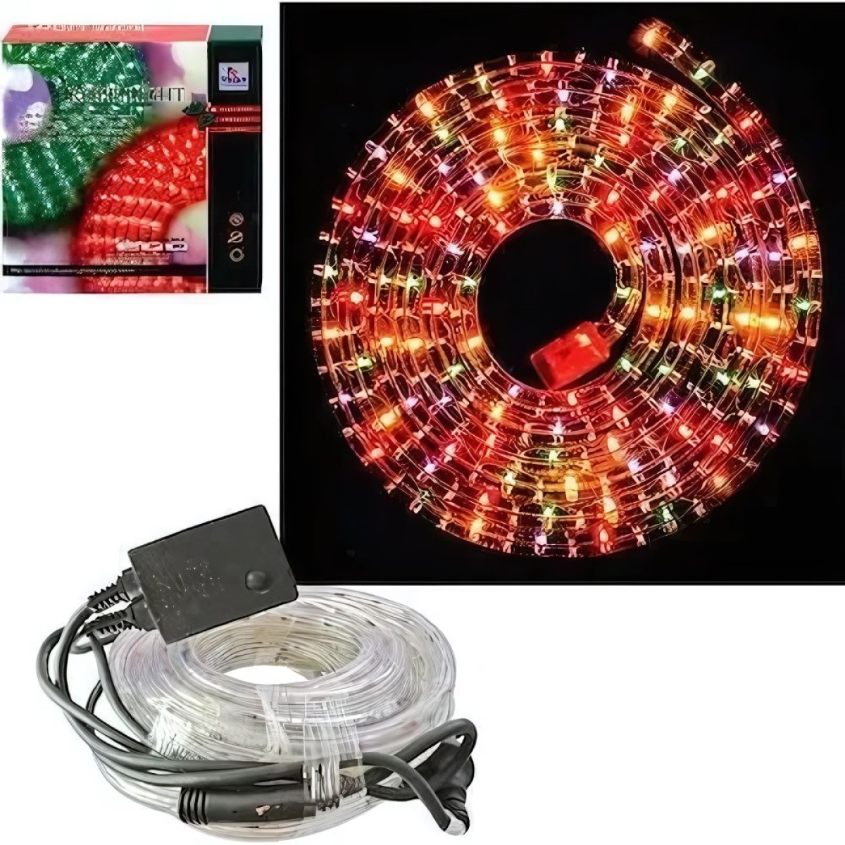 Φωτοσωλήνας Led 20m RGB Πολύχρωμο με 8 Προγράμματα - Χριστουγεννιάτικα Λαμπάκια