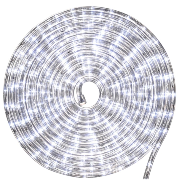 Φωτοσωλήνας LED Λευκός 10m, Μονοκάναλος, 24 LED/m, IP44