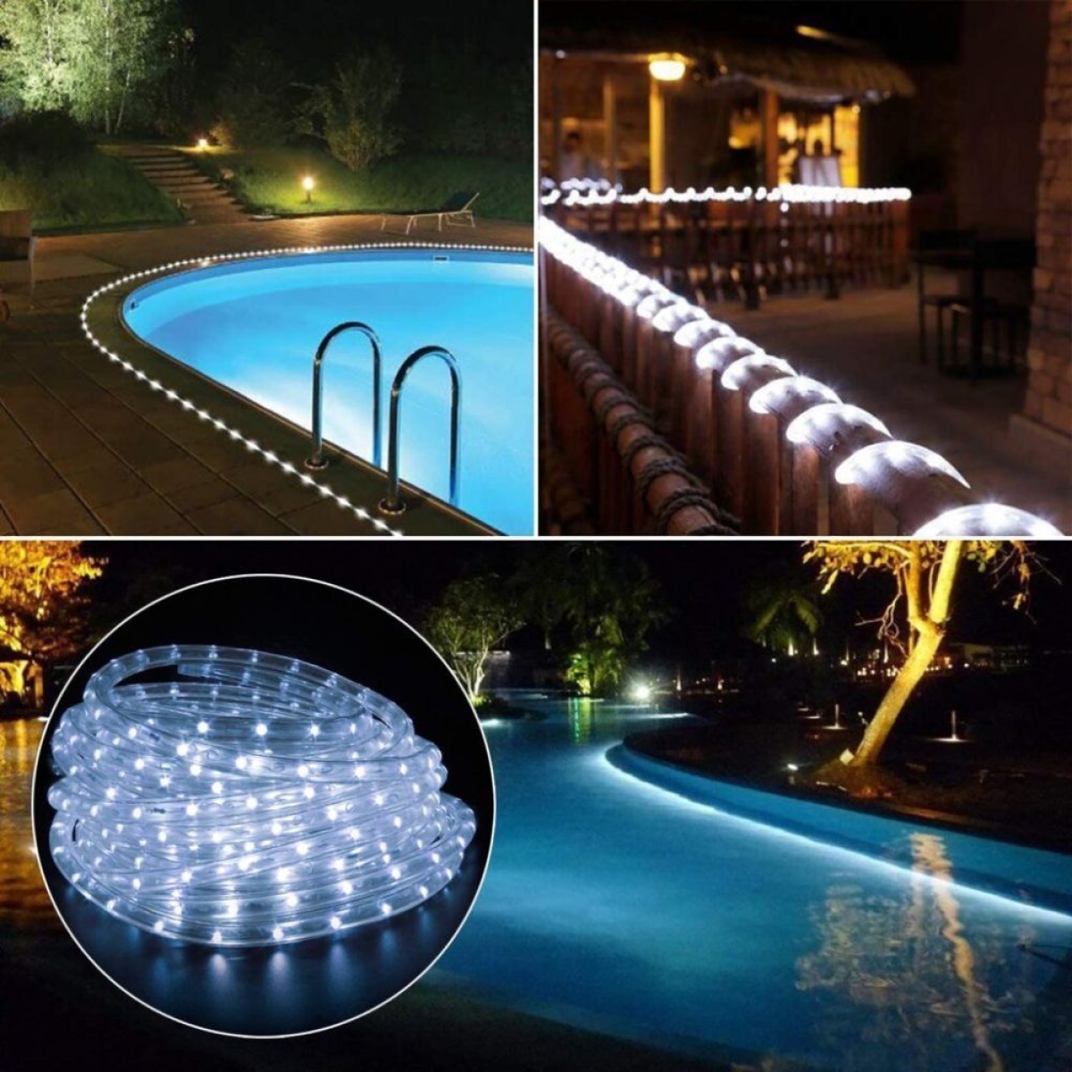 Φωτοσωλήνας Led Με Controller Χρώμα Άσπρο 10 μέτρα