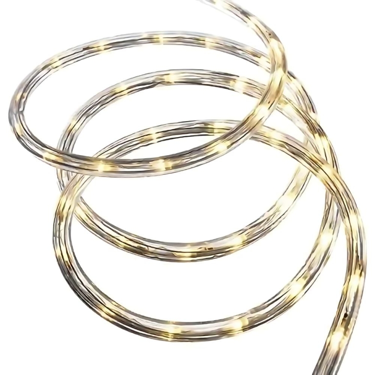 Φωτοσωλήνας LED Μονοκάναλος 10m – Θερμό Λευκό, 24 LED/μ, IP44