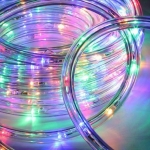 Φωτοσωλήνας LED Μονοκάναλος, Χρωματιστός, 10m – 24 λαμπάκια/μέτρο, με πρόγραμμα, IP44