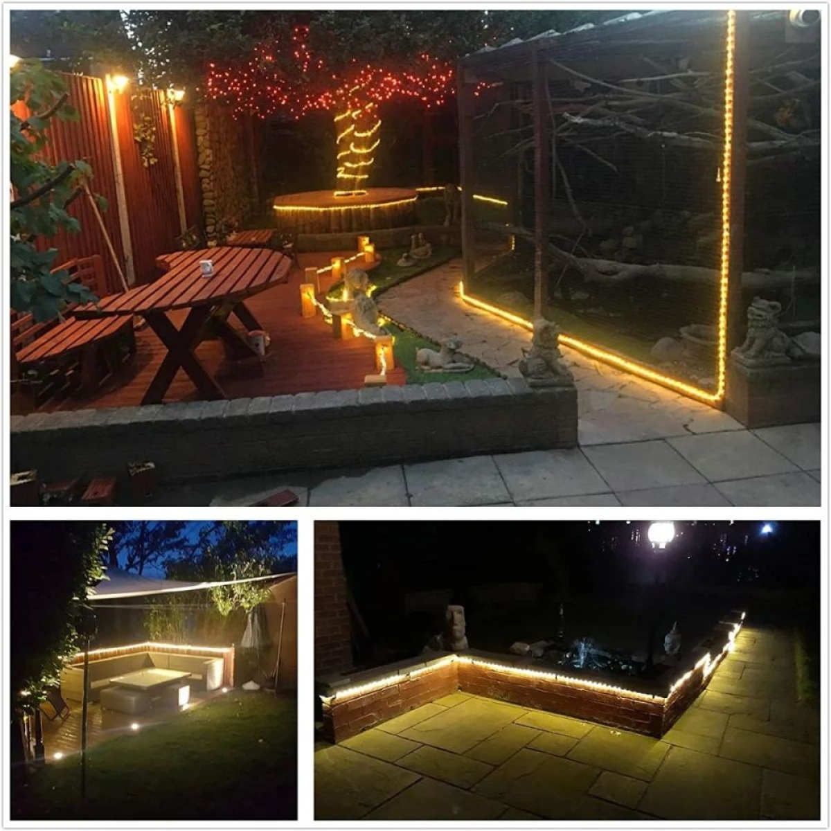 Φωτοσωλήνας LED Μονοκάναλος Θερμό Λευκό 10m – 24 LED ανά μέτρο, με προγράμματα, IP44