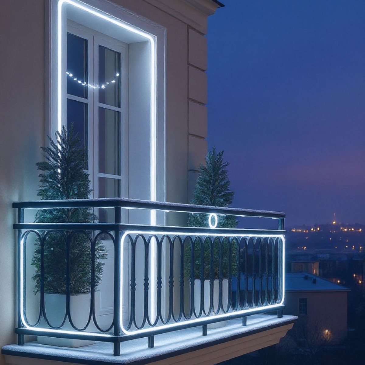 Φωτοσωλήνας πλακέ SMD LED λευκός με 8 προγράμματα