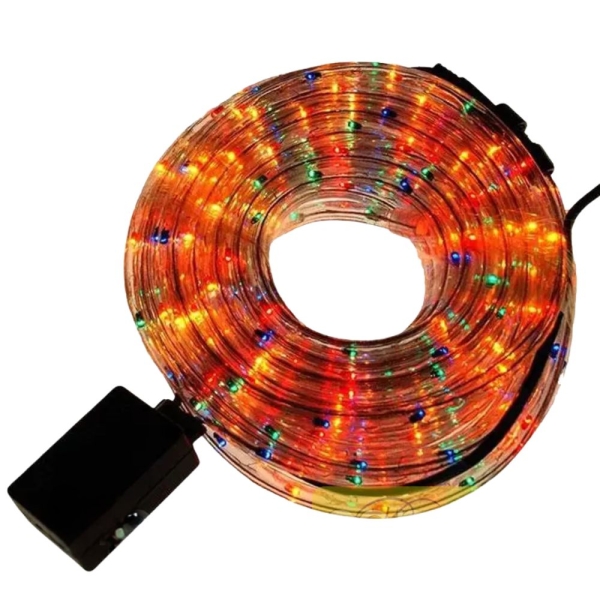 ΦΩΤΟΣΩΛΗΝΑΣ ΣΤΡΟΓΓΥΛΟΣ LED 10 ΜΕΤΡΑ ΜΕ RGB ΘΕΡΜΟ ΦΩΤΙΣΜΟ ΚΑΙ 8 ΠΡΟΓΡΑΜΜΑΤΑ OEM