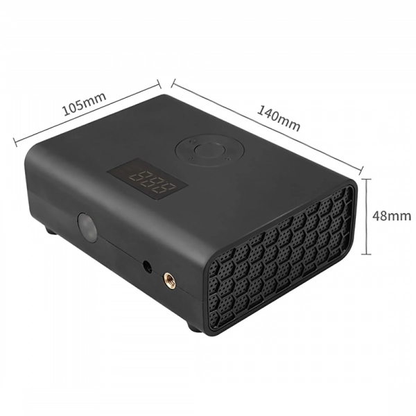 Ηλεκτρική Φορητή Τρόμπα 12V 35L/min 100W 12V με Φακό LED Ψηφιακή για Αναπτήρα Αυτοκινήτου -Carsun C1752