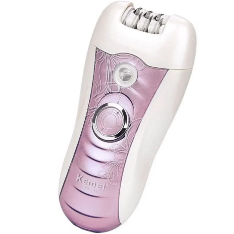 KEMEI ΚΜ-3012 Επαναφορτιζόμενη Αποτριχωτική Μηχανή 3 σε 1 Ροζ