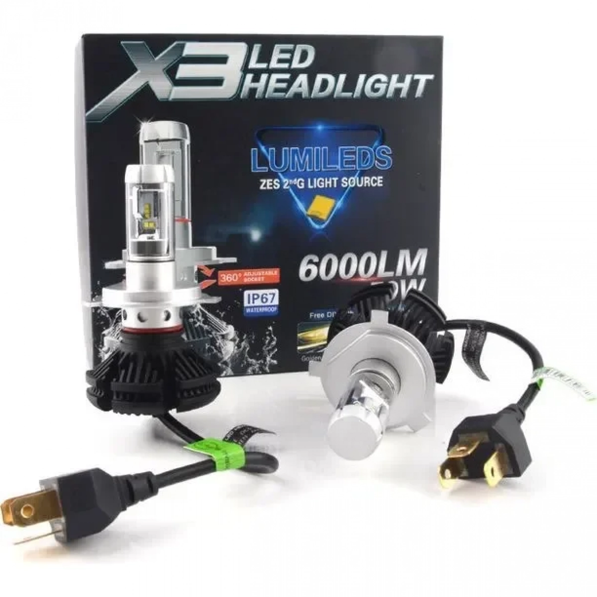 Λάμπες Αυτοκινήτου X3 H4 LED 9-32V 50W 2τμχ
