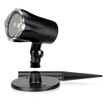 LED Projector με Χριστουγεννιάτικο Μοτίβο Χιονονιφάδες σε Λευκό Φως IP65 27-00908