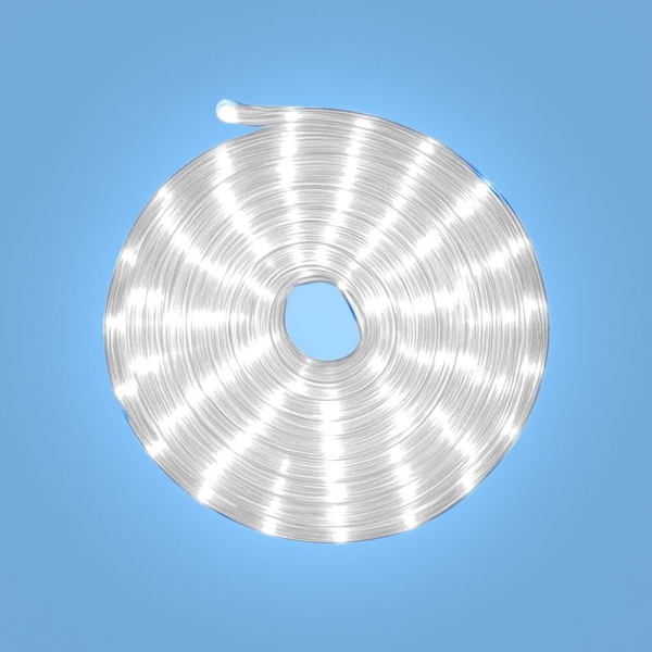 Λευκός Φωτοσωλήνας LED 10m με control