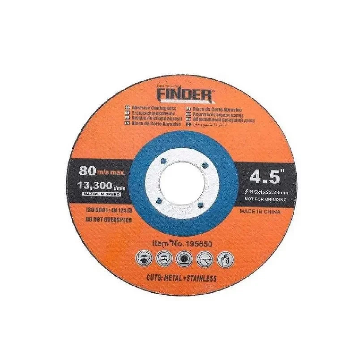 Μεταλλικός Δίσκος Κοπής Finder 4.5mm T42 195653