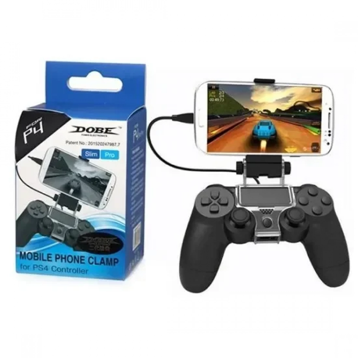 Mobile Phone Clamp Bracket Dobe Βάση Στήριξης Κινητού σε PS4 χειριστήριο