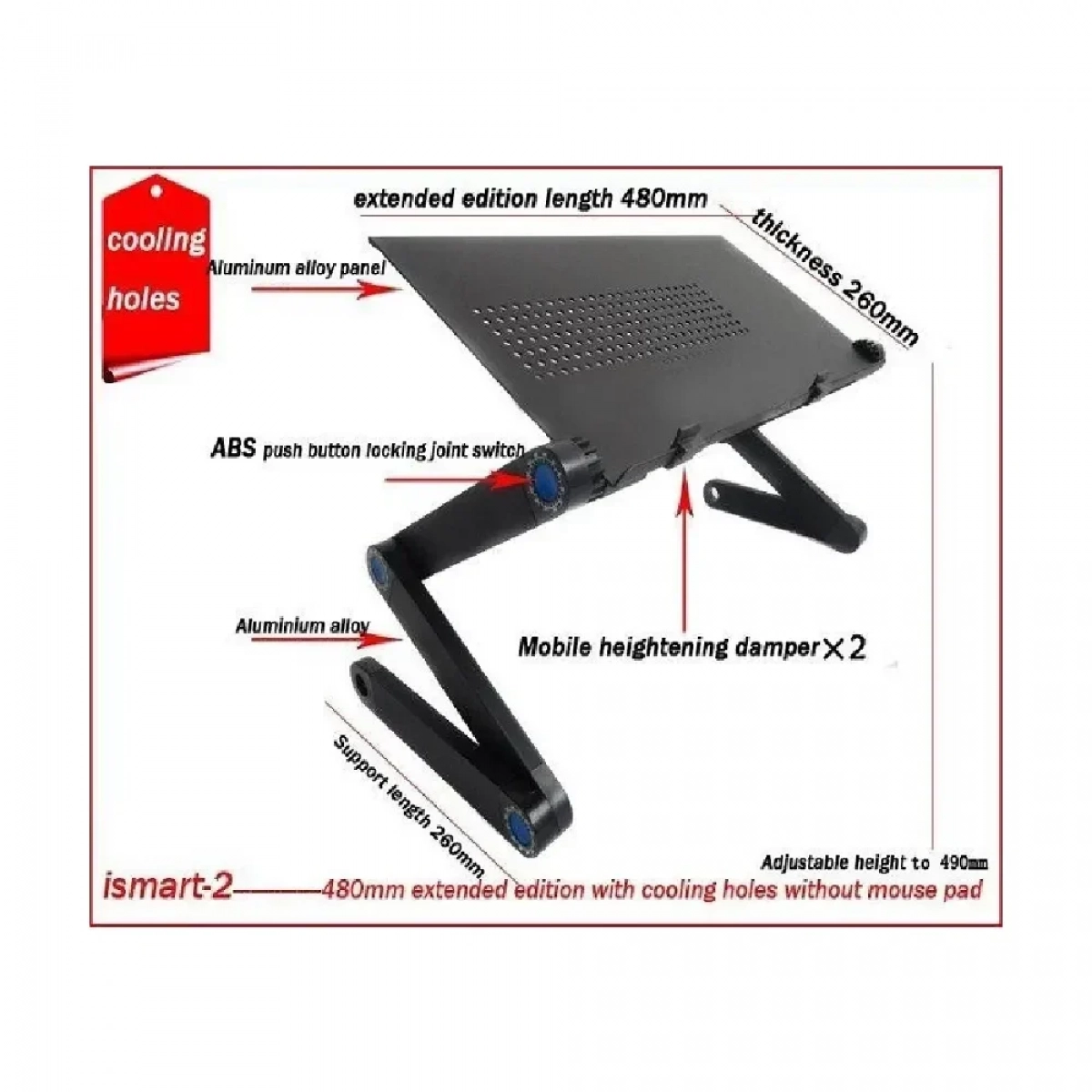 OMEIDI T6 Πτυσσόμενο Τραπεζάκι – Βάση Laptop Smart Foldable - Image 6