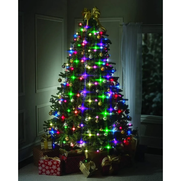 Χριστουγεννιάτικα Λαμπάκια LED RGB - 64 Λαμπτήρες - Christmas Tree Lights 16 Colors & Patterns Tree Dazzler TD16