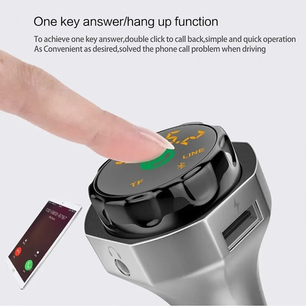 ΑΣΥΡΜΑΤΟ ΚΙΤ ΑΥΤΟΚΙΝΗΤΟΥ MP3 PLAYER ΣΕ ΜΕΤΑΛΛΙΚΟ ΧΡΩΜΑ - AP06