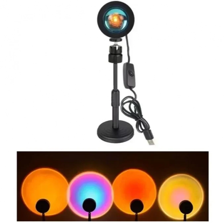 Προβολέας ηλιοβασιλέματος 4 σε 1 - Sunset Projection Lamp