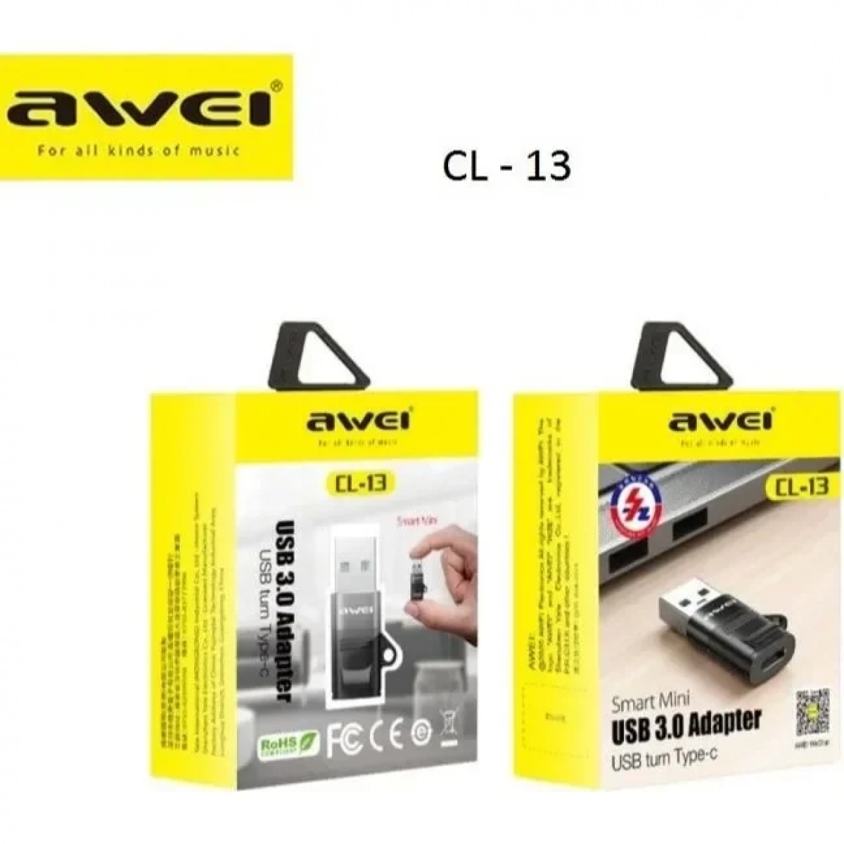 Awei CL-13 Μετατροπέας USB-A male σε USB-C female