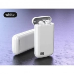 Ασύρματα Ακουστικά A5-TWS Touch Bluetooth White - Θήκη Φόρτισης Powerbank 3600mAh