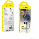 Awei PC-2 In-ear Handsfree με Βύσμα 3.5mm Μαύρο