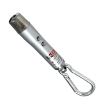 3-in-1 UV Light + Red Laser + LED White Flashlight Keychain ασημί