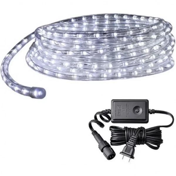 Led Φωτοσωλήνας 10m Αδιάβροχος Λευκό Ψυχρό 6000K