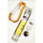 3-in-1 UV Light + Red Laser + LED White Flashlight Keychain κίτρινο
