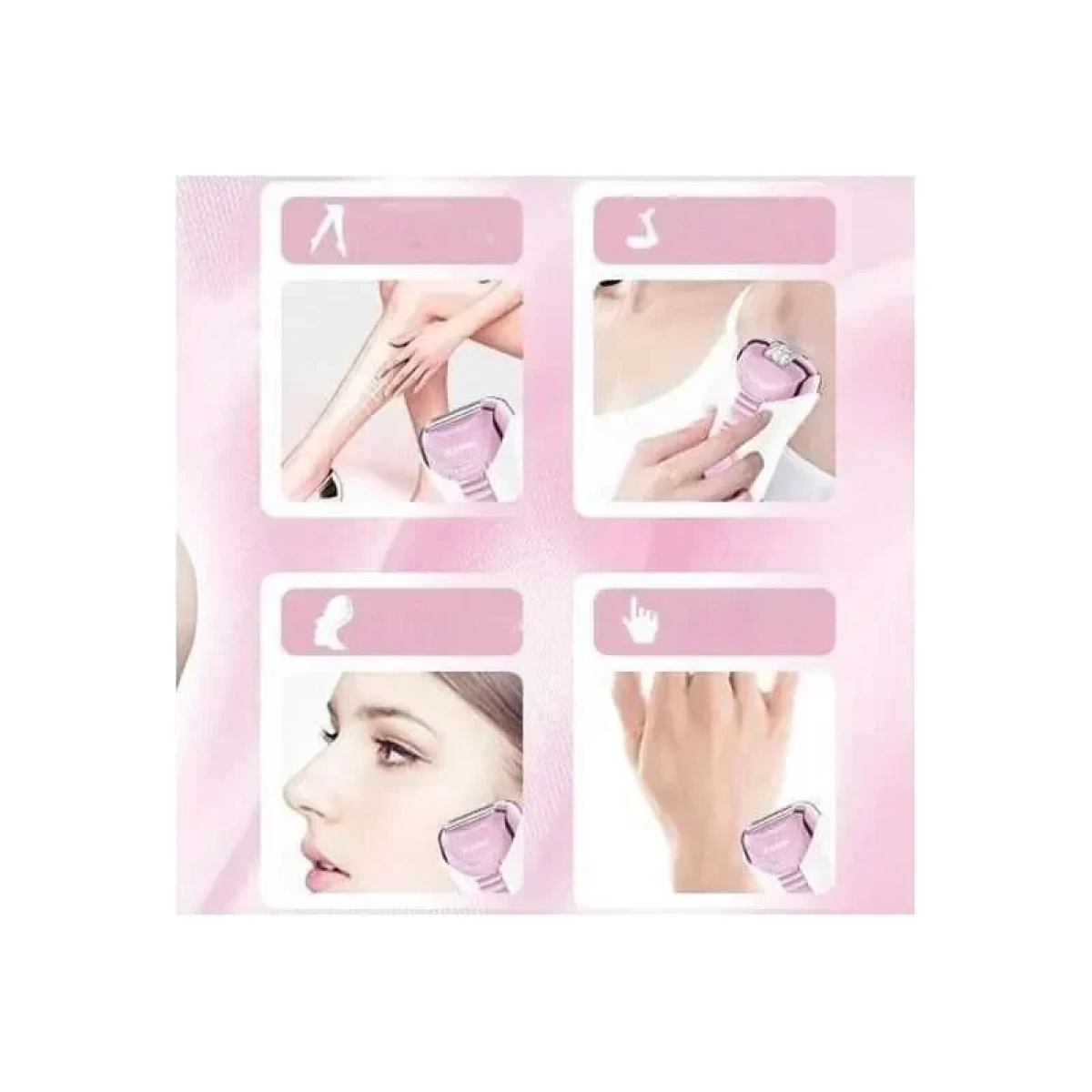 Kemei KM-372 Σετ Αποτρίχωσης Epilator για Σώμα