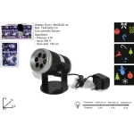 Προτζέκτορας 4LED 4 Slides διαφορετικά σχέδια 8.5x9.5x14.5 cm