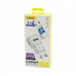 Andowl Φορτιστής Χωρίς Καλώδιο με Θύρα USB-A Λευκός (Q-DC120)