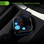 FM Transmitter με Bluetooth / USB / MicroSD Ασύρματος Πομπός Αυτοκινήτου για Ποτηροθήκη