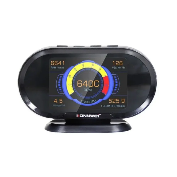 Konnwei οθόνη ενδείξεων αυτοκινήτου OBDII KW206 Smart Head-Up Display Speed Monitoring